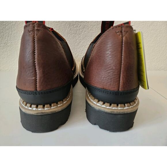 NWT! SUREWAY Slip-On Work Boots Slip-on Casual Tobacco Sz Men’s 10.5, Women 12.5 - Picture 9 of 15